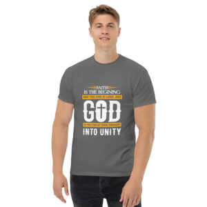 faith and love men's christian t shirt men's