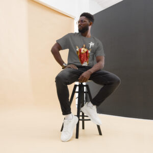sacred heart of jesus men's t shirt
