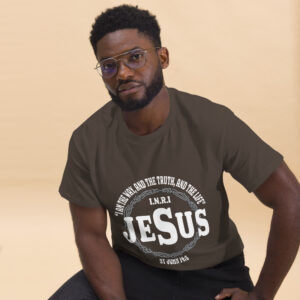 jesus the way, truth and light men's christian t shirt