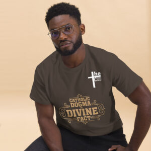 catholic dogma is divine fact men's t shirt