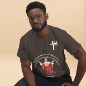 sacred heart of jesus st margaret mary 1675 men's t shirt