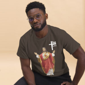 sacred heart of jesus men's t shirt