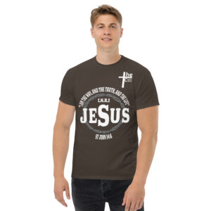 jesus the way, truth and light men's t shirt