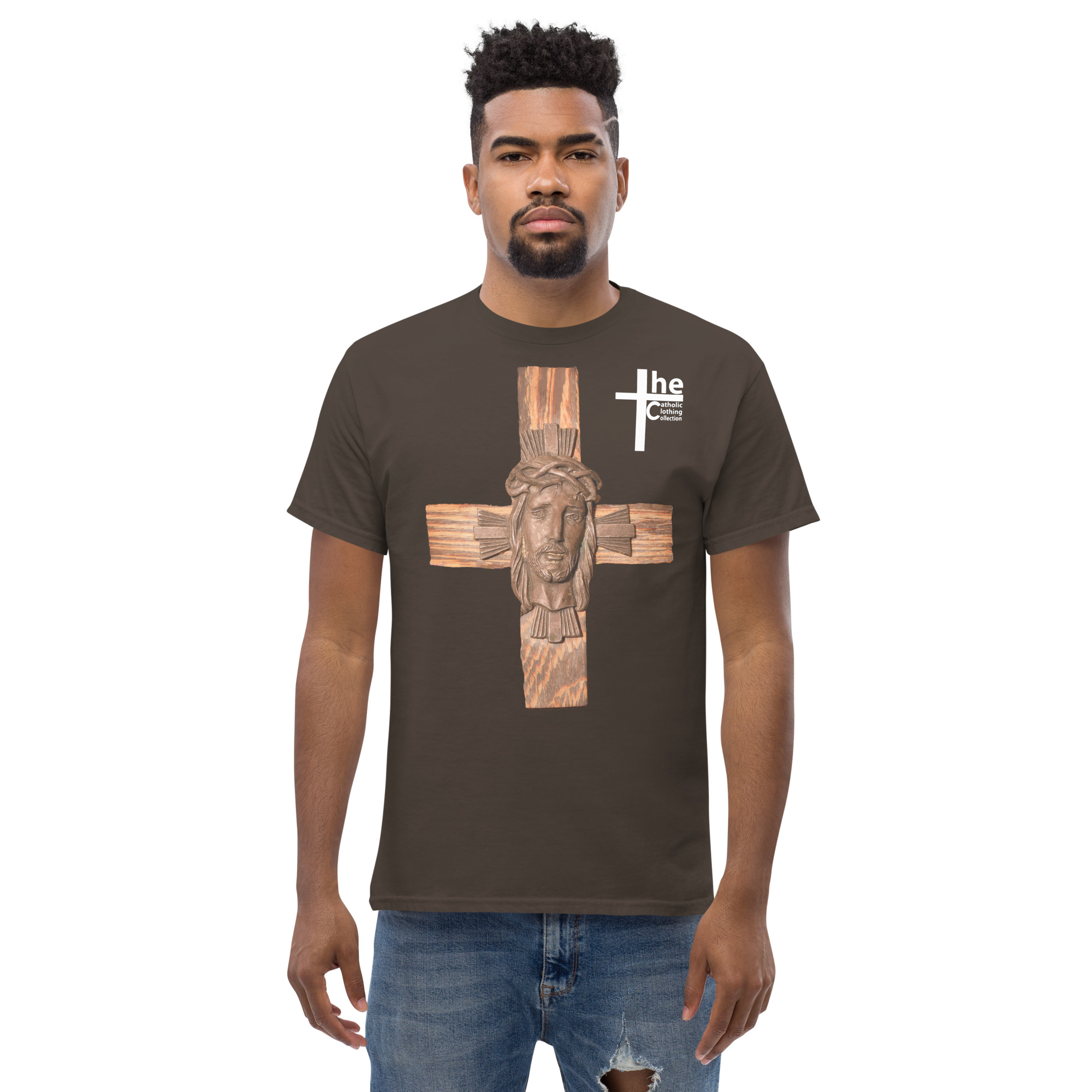 face of jesus on cross men's t shirt face of jesus on cross men's t shirt