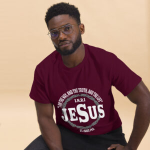 jesus the way, truth and light men's christian t shirt