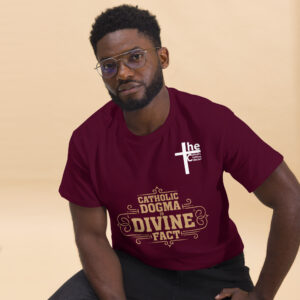 catholic dogma is divine fact men's t shirt