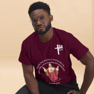 sacred heart of jesus st margaret mary 1675 men's t shirt