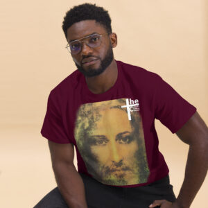 face of jesus men's t shirt