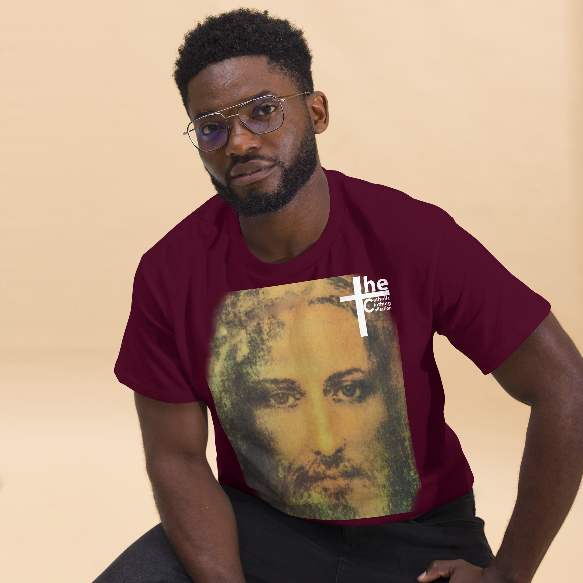 face of jesus men's t shirt face of jesus men's t shirt