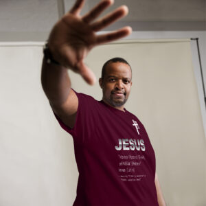jesus name men's t shirt