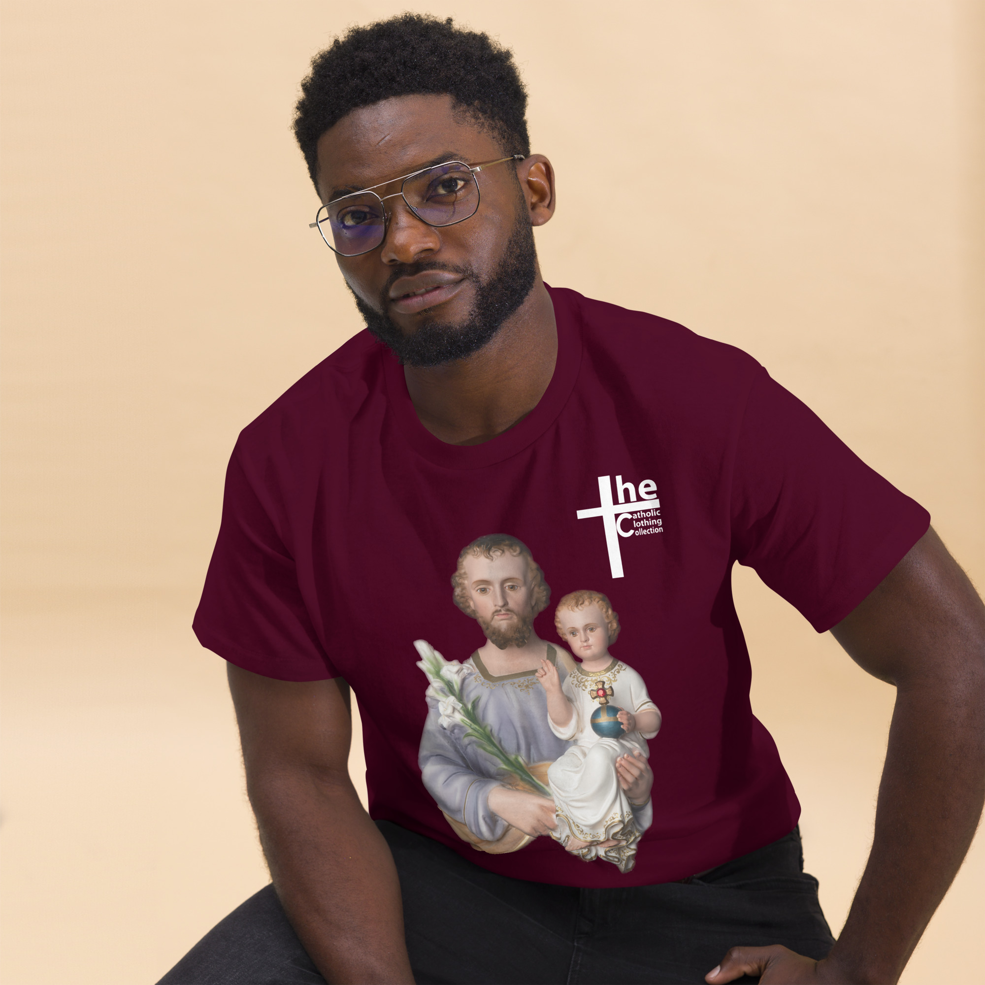 st joseph and jesus men's t shirt st joseph and jesus men's t shirt