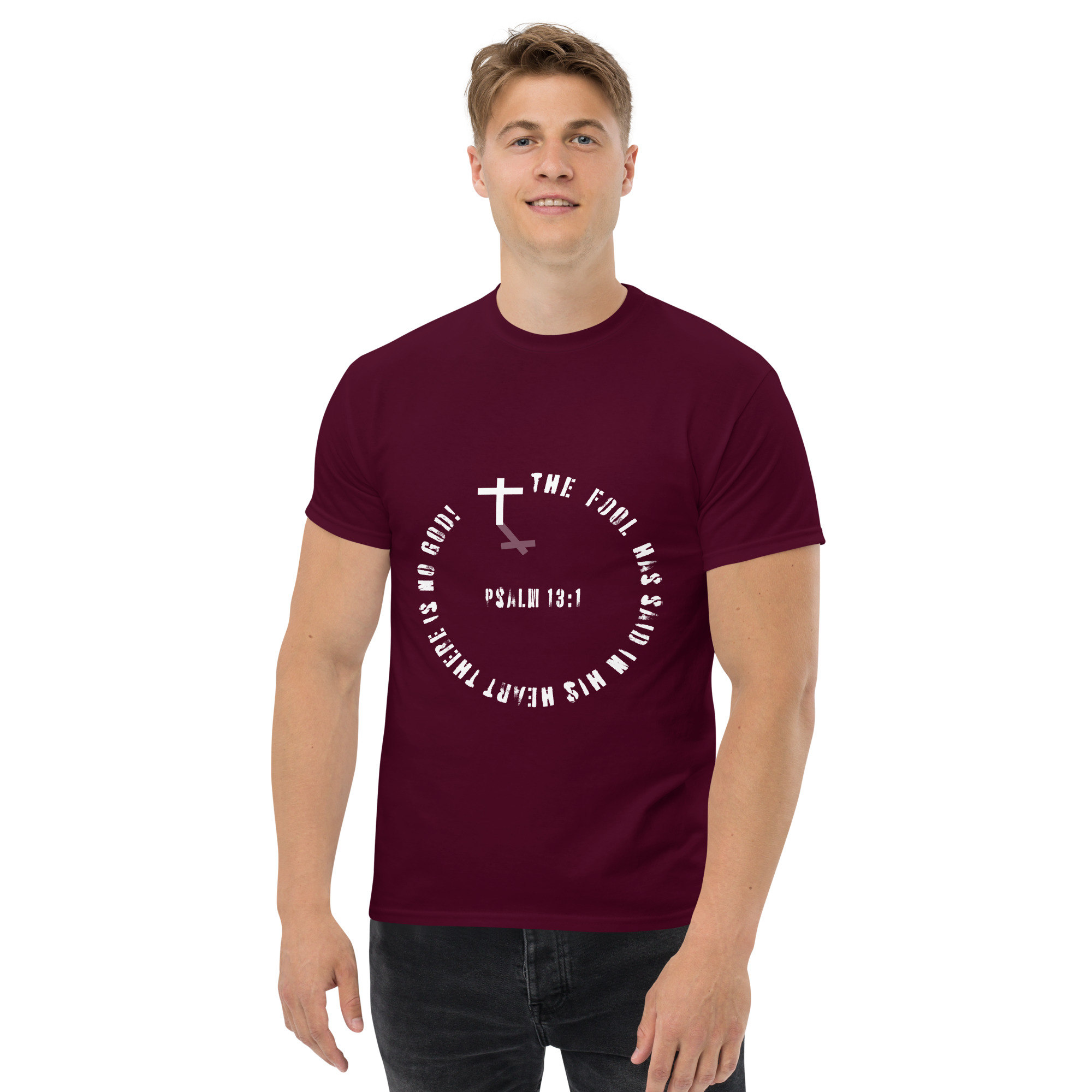 psalm 13:1 men's christian t shirt psalm 13:1 men's christian t shirt