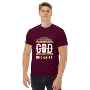 faith and love men's christian t shirt men's