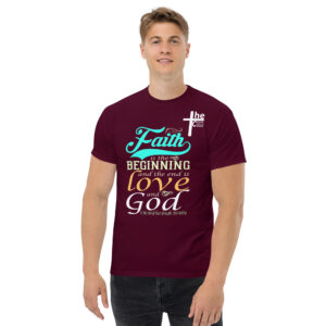 faith and love men's t shirt