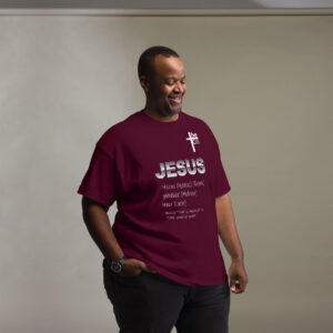 Men's Range jesus name men's t shirt