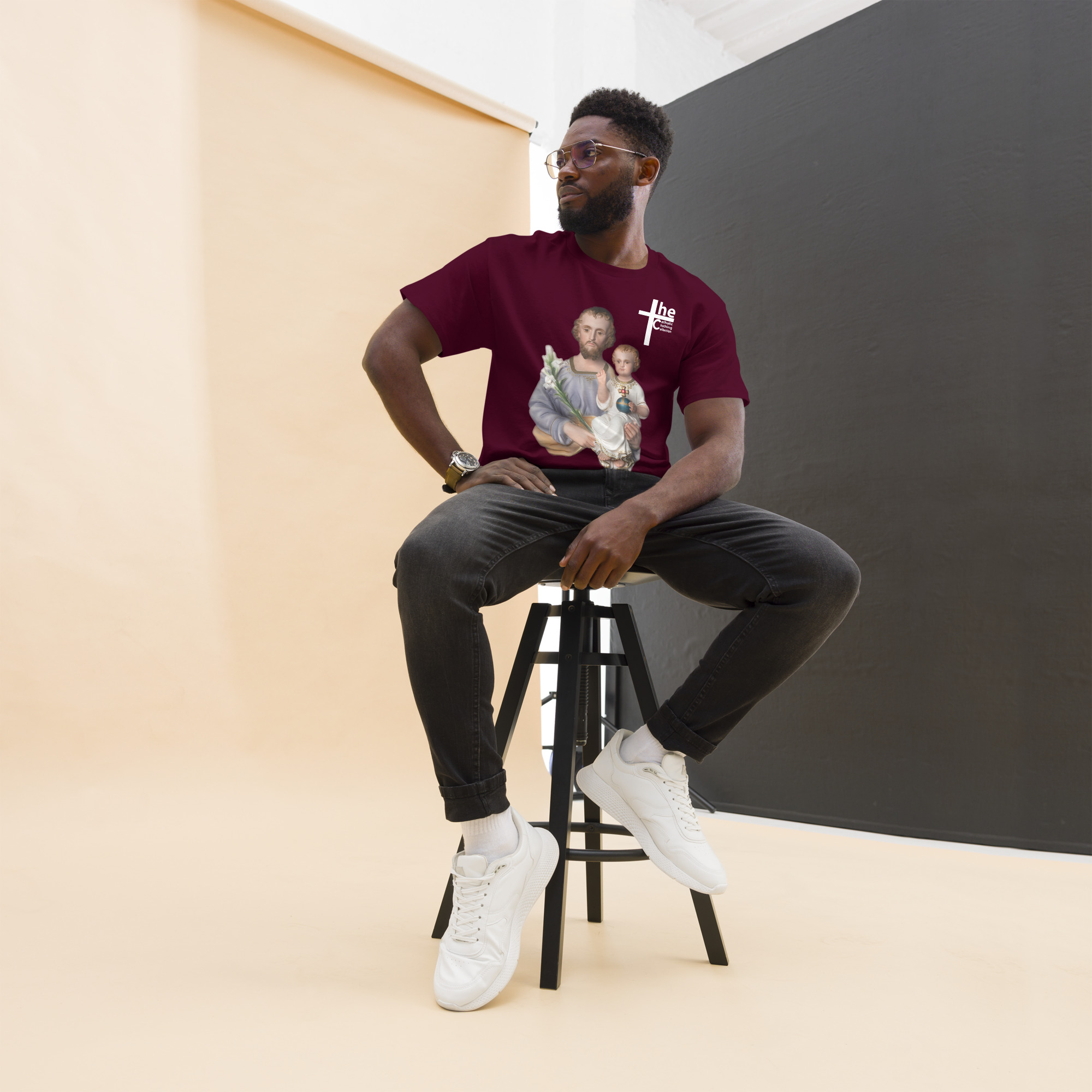 st joseph and jesus men's t shirt st joseph and jesus men's t shirt
