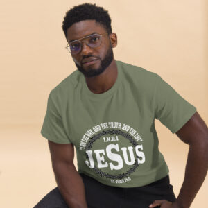 jesus the way, truth and light men's christian t shirt