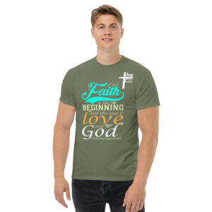 faith and love men's t shirt