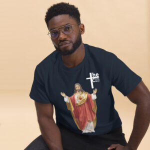 sacred heart of jesus men's t shirt