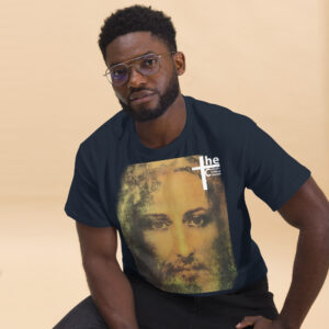 face of jesus men's t shirt