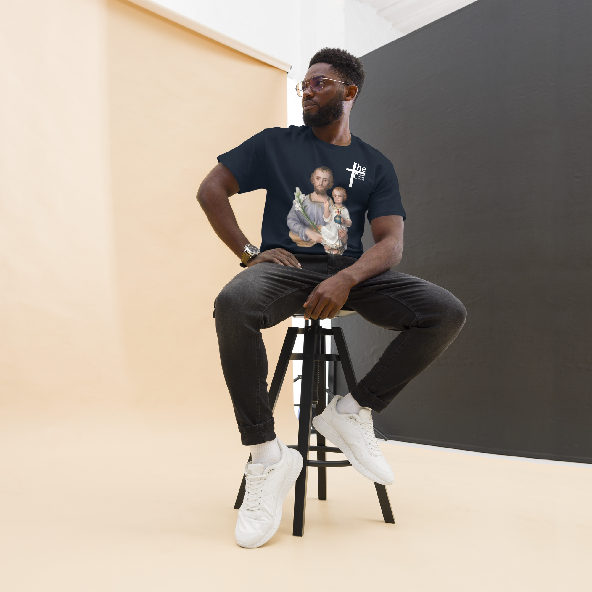 st joseph and jesus men's t shirt st joseph and jesus men's t shirt