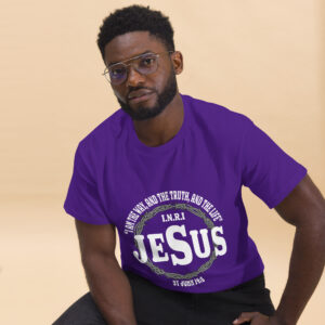 jesus the way, truth and light men's christian t shirt