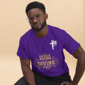 catholic dogma is divine fact men's t shirt