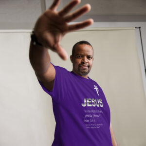 jesus name men's t shirt
