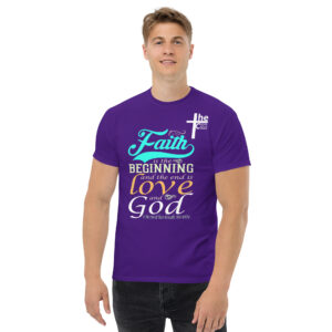 faith and love men's t shirt