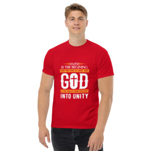 faith and love men's christian t shirt men's