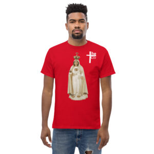 our lady of fatima men's t shirt