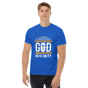 faith and love men's christian t shirt men's