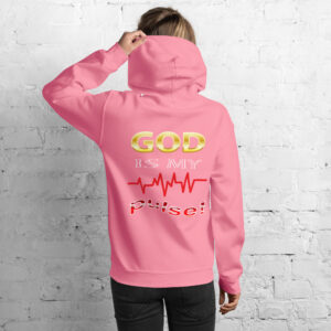 god is my pulse women's christian hoodie