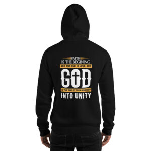 faith and love men's hoodie