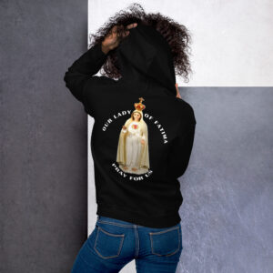 our lady of fatima pray for us women's hoodie