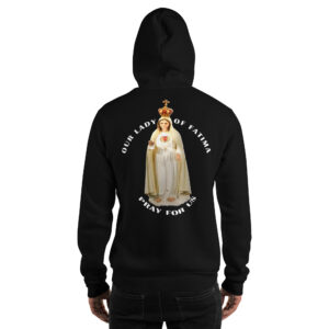 our lady of fatima pray for us men's hoodie