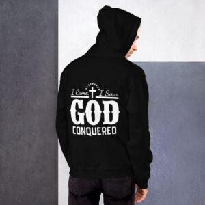 i came, i saw, god conquered men's hoodie