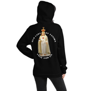 our lady of fatima pray for us women's hoodie
