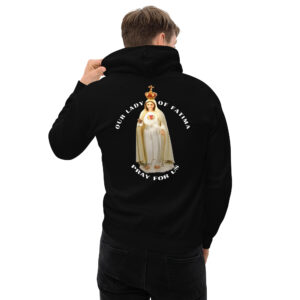 our lady of fatima pray for us men's hoodie