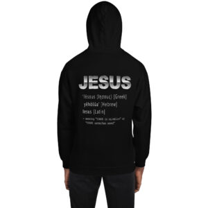 jesus name men's christian hoodie