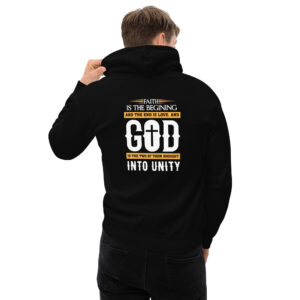 faith and love men's christian hoodie
