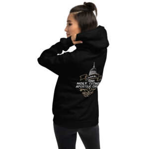 i believe in one, holy, catholic and apostolic church. women's hoodie