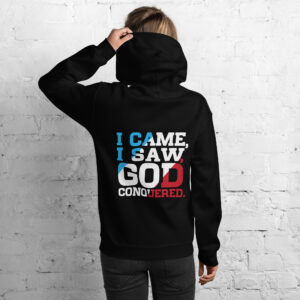i came, i saw, god conquered! women's hoodie