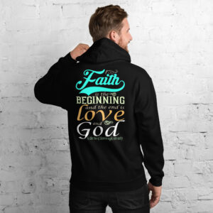 faith and love men's hoodie