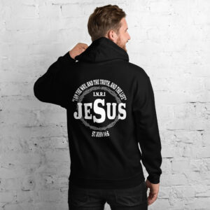 i am the way, the truth and the life men's hoodie