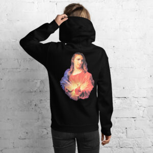 sacred heart of jesus women's hoodie