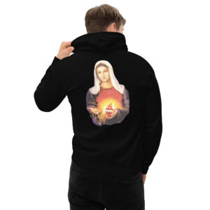 immaculate heart of mary men's hoodie