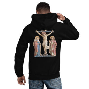 crucifixion scene men's hoodie
