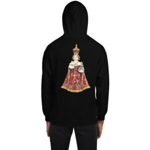 infant of prague men's hoodie