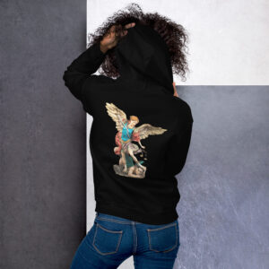 st michael archangel (colour) women's hoodie